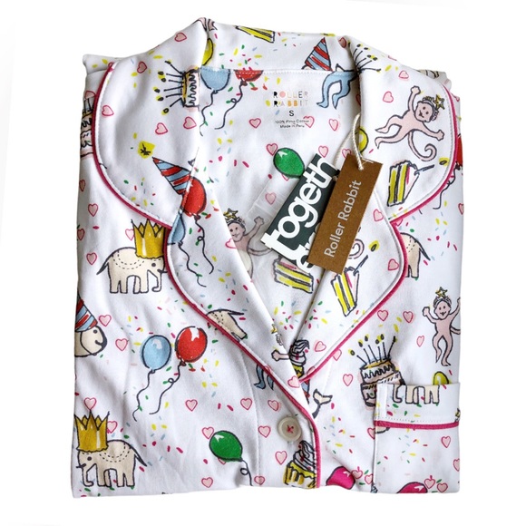 NWT Roller Rabbit Bonanza Polo Pajamas Small - Picture 6 of 7